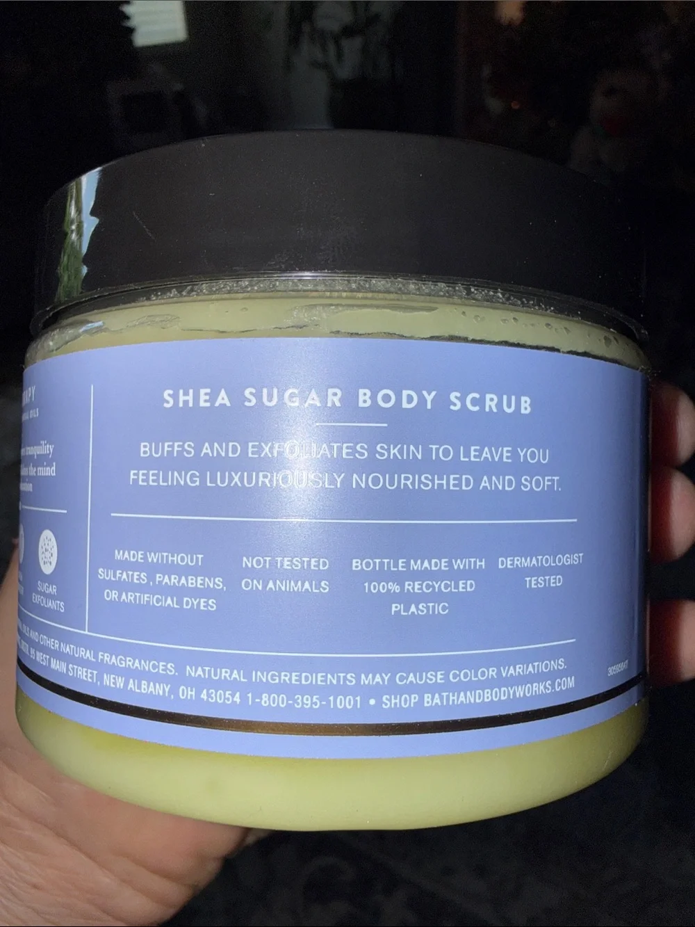 Bath & Body Works Aromatherapy Lavender + Vanilla Shea Sugar Body Scrub - Purple